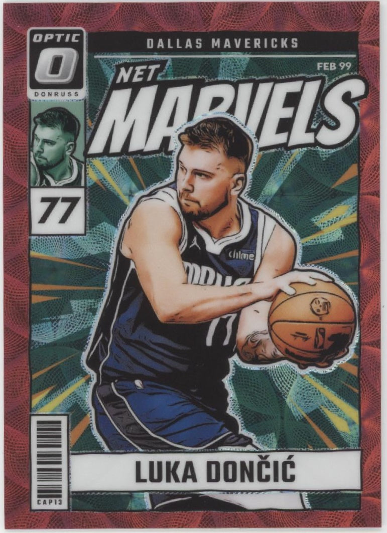 Luka Doncic 2024-25 Panini Donruss Optic Net Marvels Red Scope Prizm #17