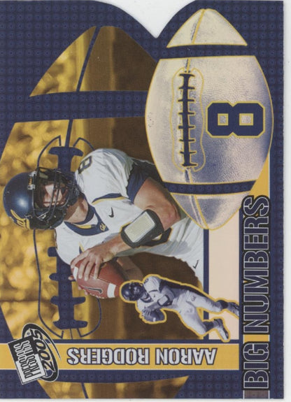 Aaron Rodgers 2005 Press Pass Big Numbers Die-Cut #BN17