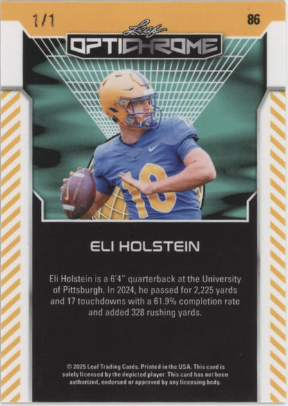 Eli Holstein 2025 Leaf Optichrome 1/1 #86