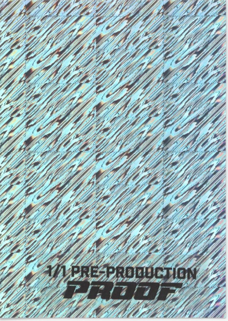 Hendon Hooker 2023 Leaf Trinity Carbon Steel 1/1 Pre-Production Proof