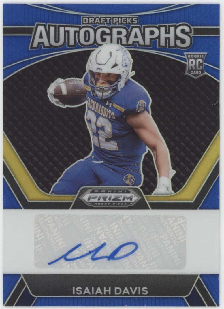 Isaiah Davis 2024 Panini Prizm Draft Picks Blue Prizm RC Auto 115/149 #DPA-IDS