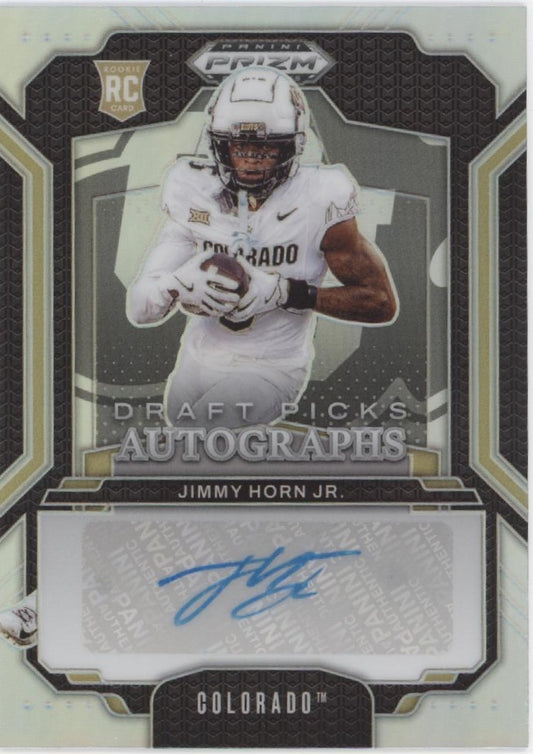 Jimmy Horn Jr. 2025 Panini Prizm Draft Picks Prizm RC Auto #DPA-JHJ