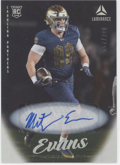 Mitchell Evans 2025 Panini Luminance RC Auto 557/700 #167