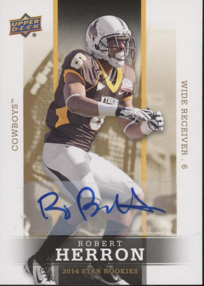 Robert Herron 2014 Upper Deck Star Rookies RC Auto #29