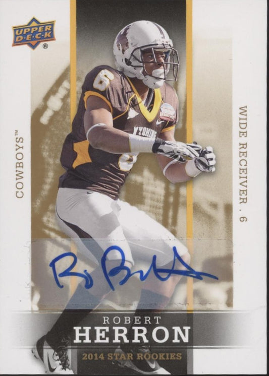 Robert Herron 2014 Upper Deck Star Rookies RC Auto #29