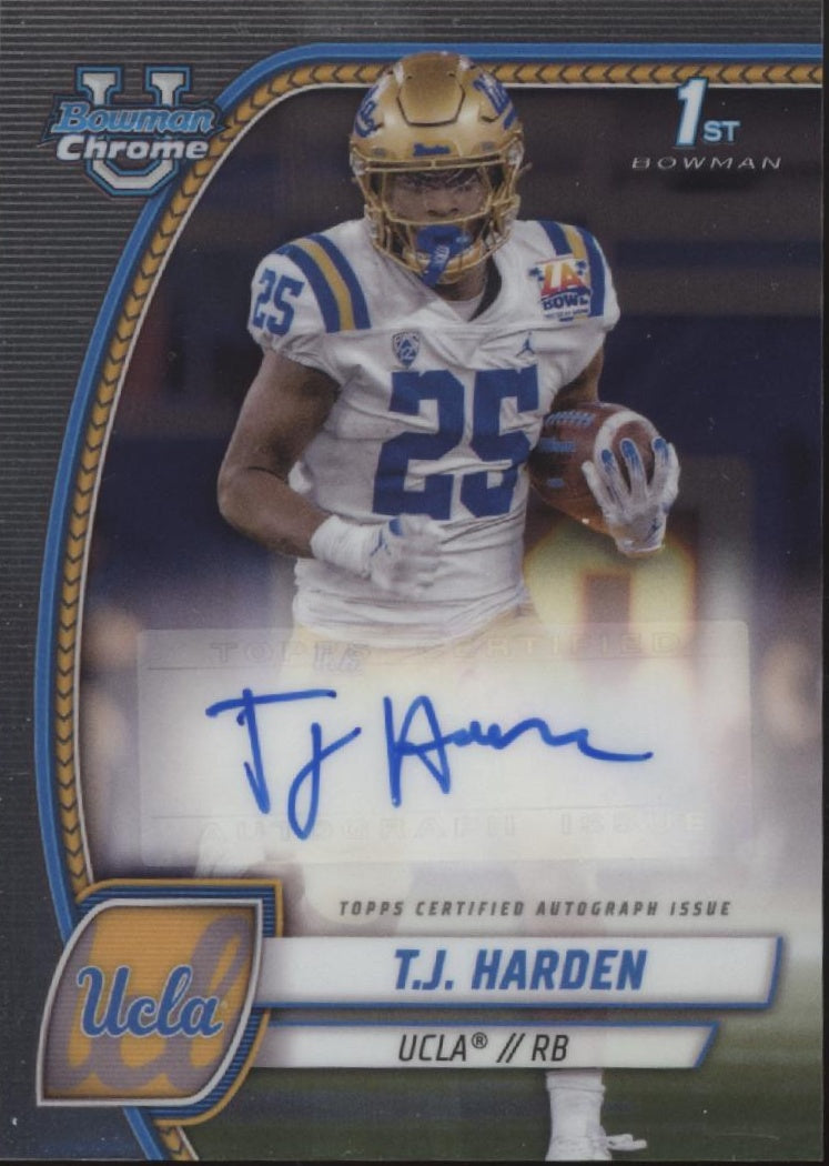 TJ Harden 2024 Bowman Chrome University Auto #PA-TJH