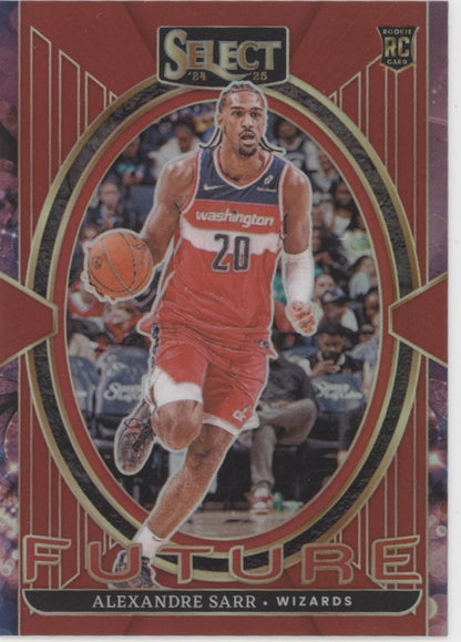 Alexandre Sarr 2024-25 Panini Select Future Red Prizm RC 98/99 #10