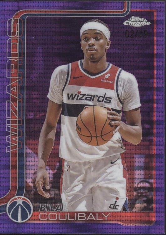 Bila Coulibaly 2025-26 Topps Chrome Purple Pulsar Refractor 02/75 #208