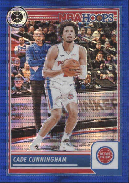 Cade Cunningham 2023-24 Panini Premium Stock Hoops Blue Pulsar Prizm 59/75 #258