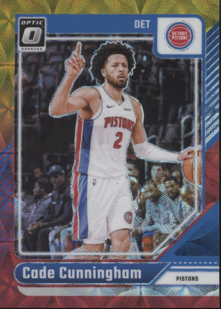 Cade Cunningham 2024-25 Panini Donruss Optic Red & Gold International 81/99