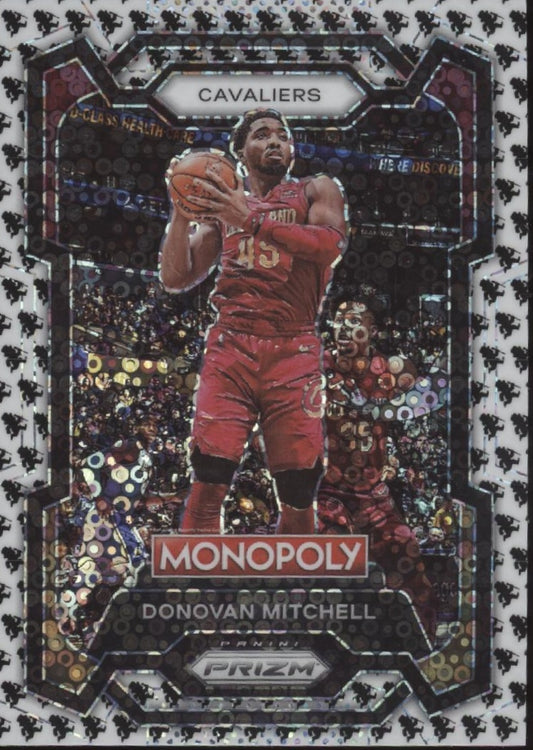Donovan Mitchell 2023-24 Panini Prizm White Fast Break Prizm #19