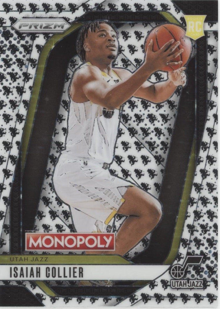 Isaiah Collier 2024-25 Panini Prizm Monopoly White RC #36