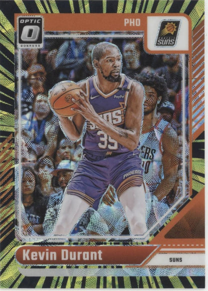 Kevin Durant 2024-25 Panini Donruss Optic Gold International Prizm 56/75 #88