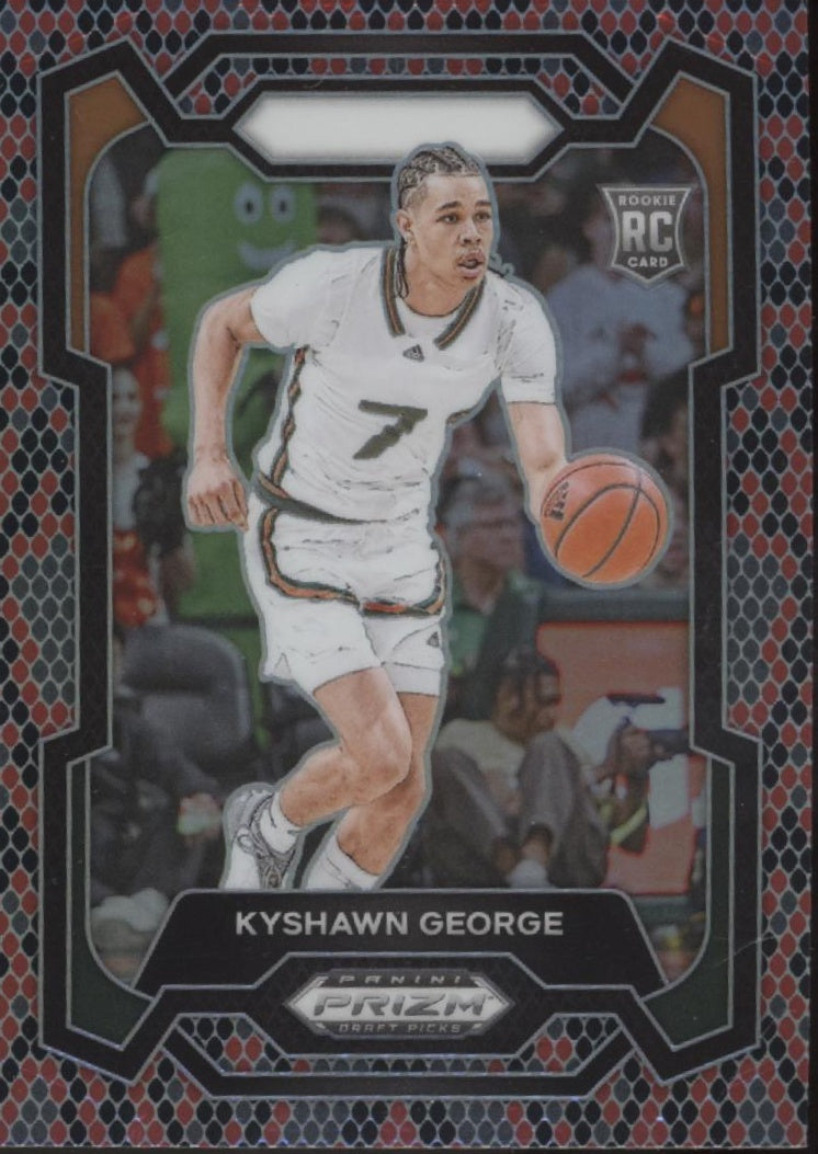 Kyshawn George 2024 Panini Prizm Draft Picks Snake Prizm RC #71