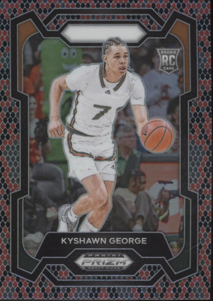 Kyshawn George 2024 Panini Prizm Draft Picks Snake Prizm RC #71