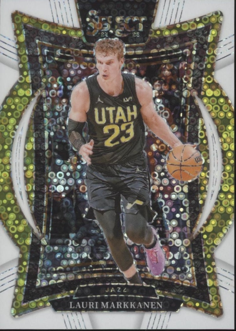 Lauri Markkanen 2024-25 Panini Select White Fast Break Prizm 47/75 #62