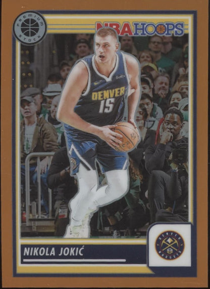 Nikola Jokic 2023-24 Panini Premium Stock Hoops Orange Prizm 124/299 #1