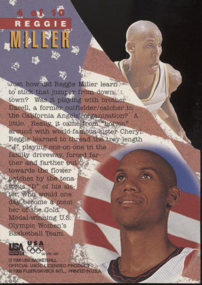 Reggie Miller 1996 Fleer Special Issue Die-Cut #4