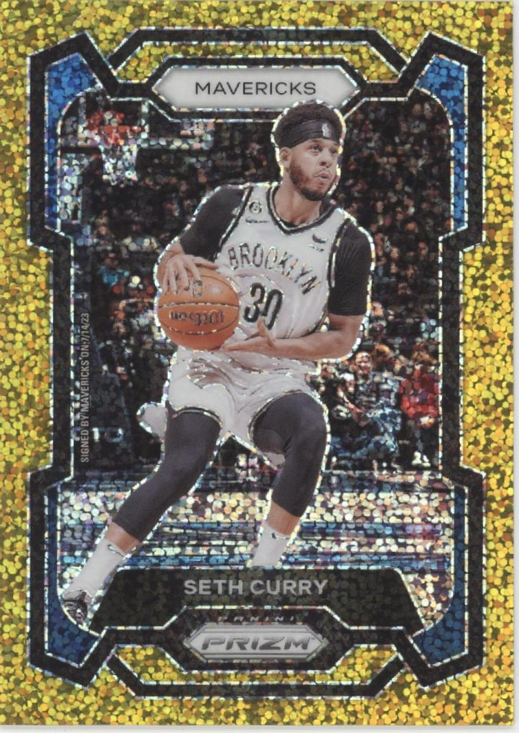 Seth Curry 2023-24 Panini Prizm Gold Sparkle Prizm 13/24 #219