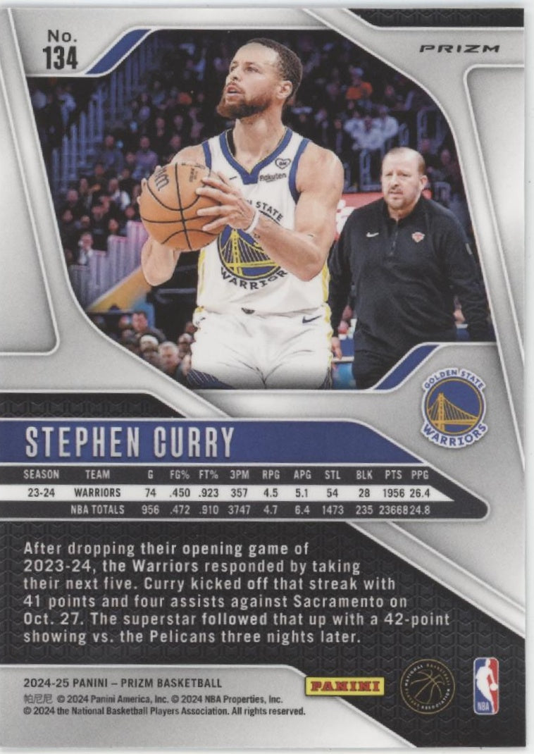 Stephen Curry 2024-25 Panini Prizm Wave Prizm #134
