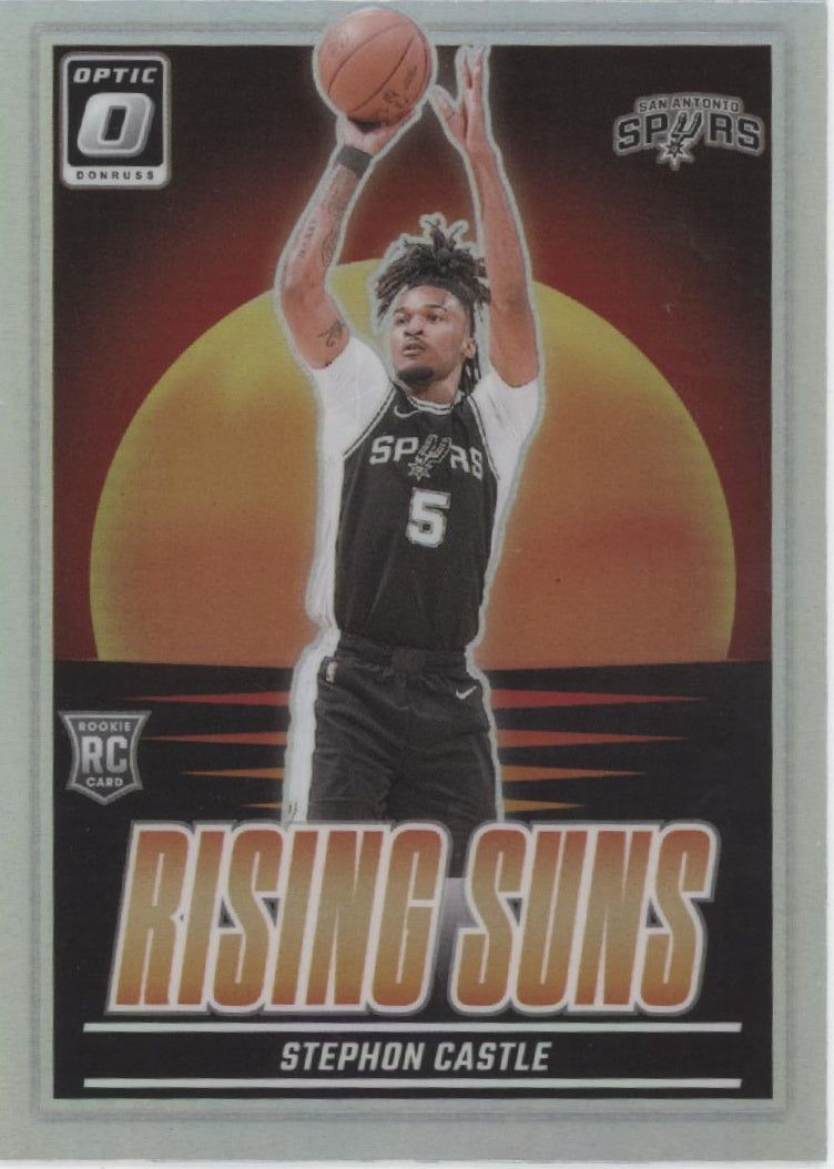Stephon Castle 2024-25 Panini Donruss Optic Rising Suns Prizm RC #6