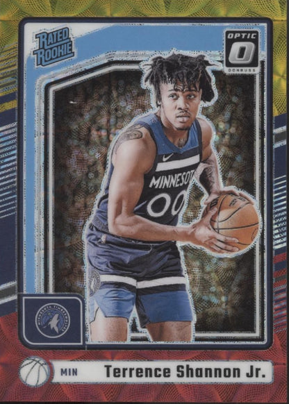Terrence Shannon Jr. 2024-25 Donruss Optic Rated Gold Red International 69/99