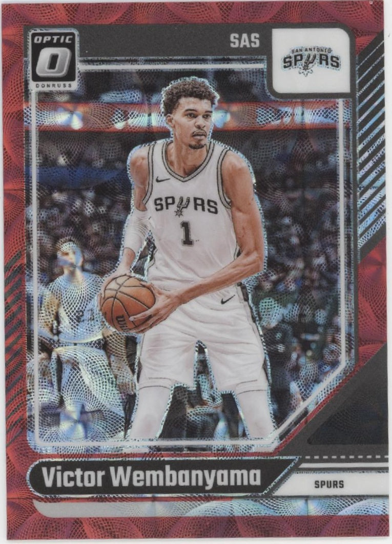 Victor Wembanyama 2024-25 Panini Donruss Optic Red International Prizm #45