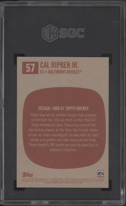 Cal Ripken Jr. 2024 Topps TBT All-Time Greats #57 SGC 10