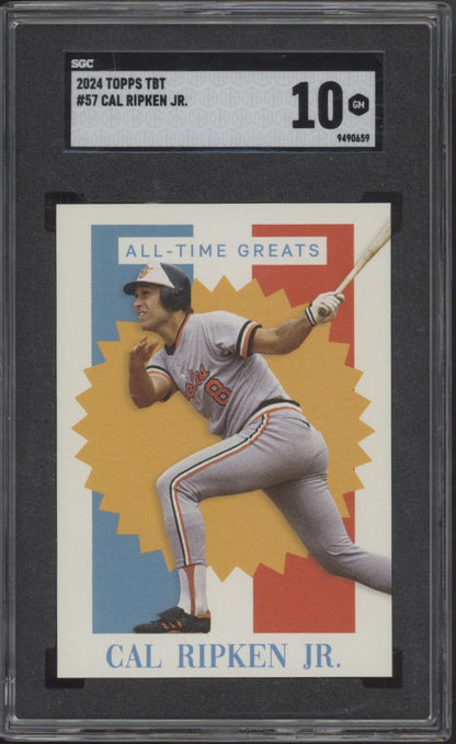 Cal Ripken Jr. 2024 Topps TBT All-Time Greats #57 SGC 10