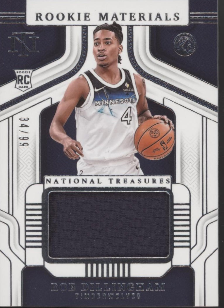 Rob Dillingham 2024-25 Panini National Treasures Swatch RC 34/99 #RM-DIL
