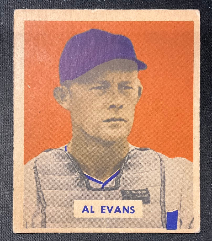 Al Evans 1949 Bowman #132 Washington Senators EX