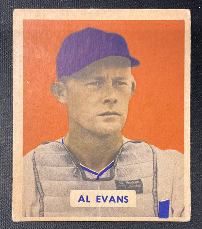 Al Evans 1949 Bowman #132 Washington Senators EX