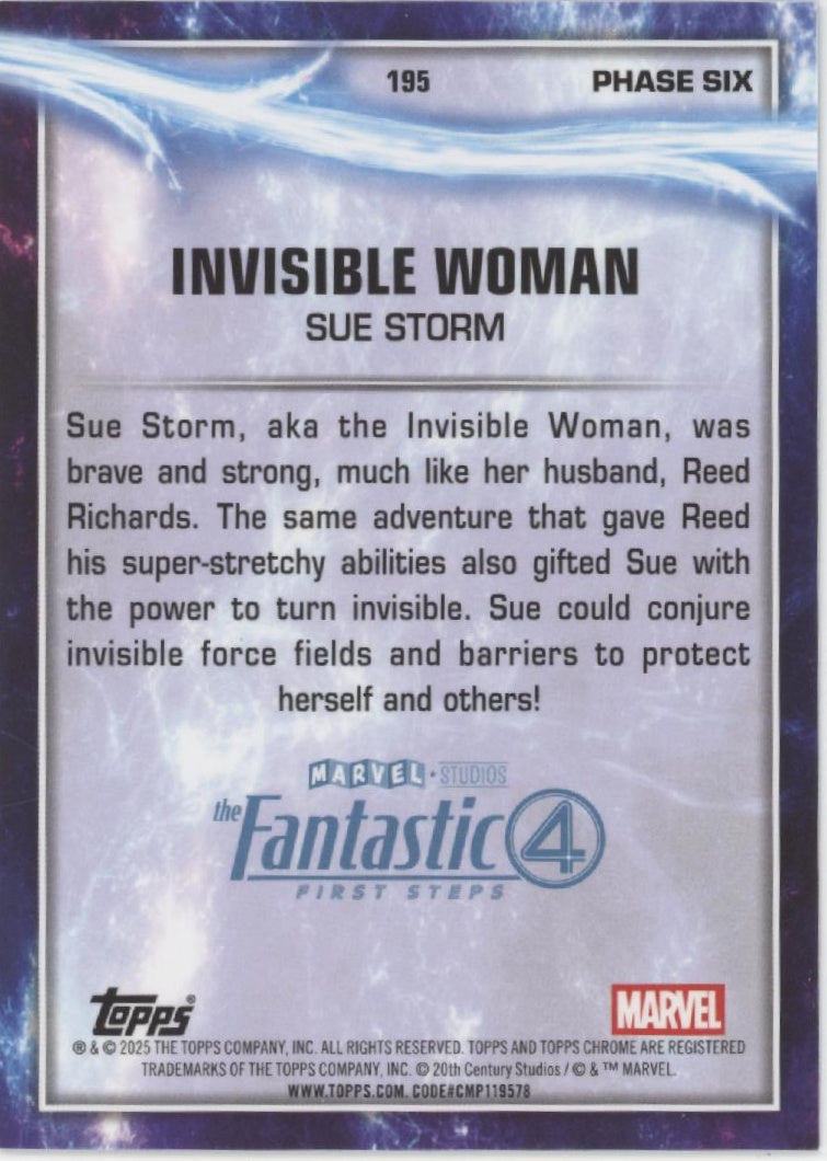 Invisible Woman 2025 Chrome Marvel The Fantastic 4 First Steps Debut Phase Six