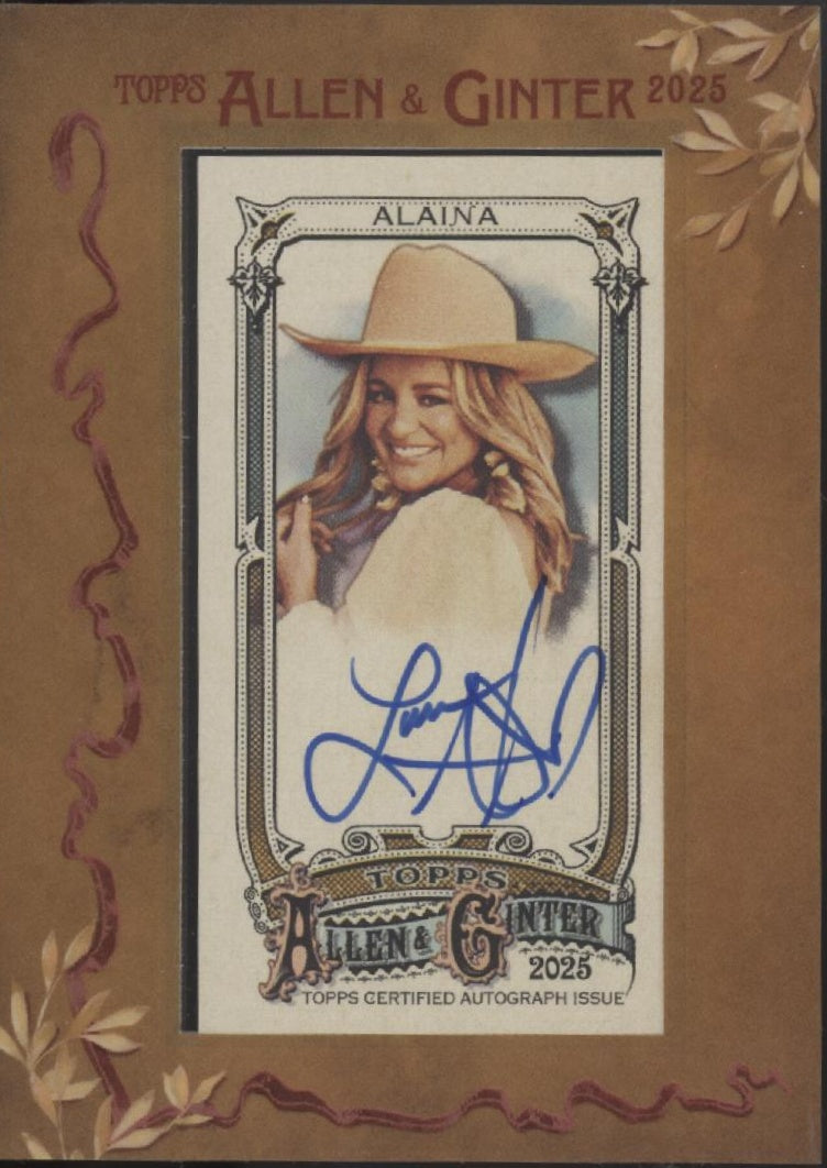 Lauren Alaina 2025 Topps Allen & Ginter Mini Framed Auto #MA-LAL