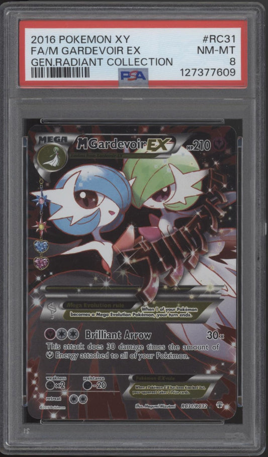 M Gardevoir ex Pokemon Radiant Collection Full Art #RC31 PSA 8