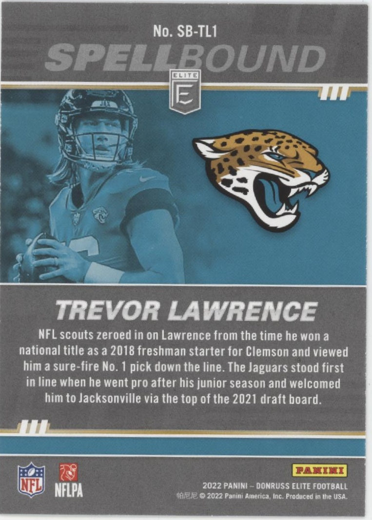 Trevor Lawrence 2022 Panini Donruss Elite Spellbound "LAWRENCE" Lot