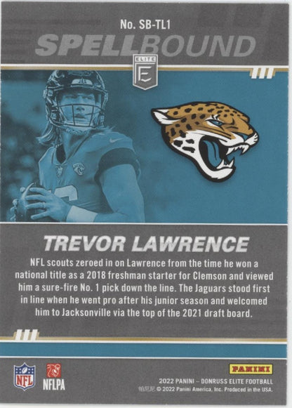Trevor Lawrence 2022 Panini Donruss Elite Spellbound "LAWRENCE" Lot