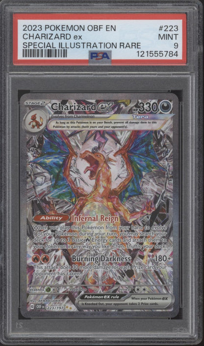 Charizard ex Pokemon Obsidian Flames Special Illustration Rare #223 PSA 9