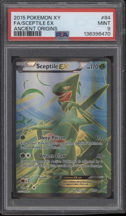 Sceptile ex Pokemon Ancient Origins Full Art #84 PSA 9