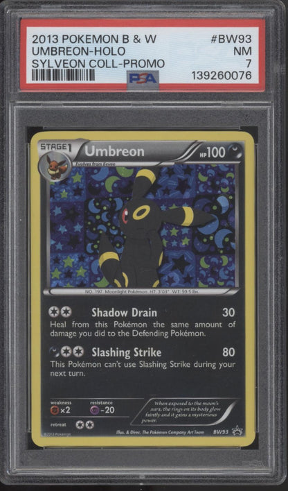 Umbreon Pokemon Sylveon Collection Promo Holo #BW93 PSA 7