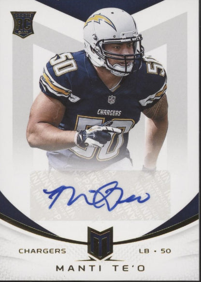 Manti Te'o 2013 Panini Mometum RC Auto 40/49 #160