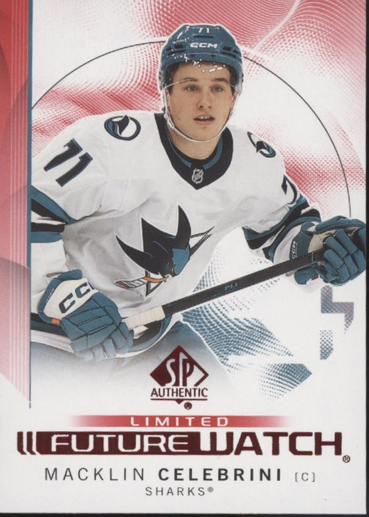 Macklin Celebrini 2024-25 Upper Deck SP Authentic Limited Future Watch Red #184