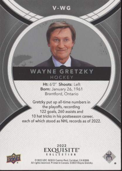 Wayne Gretzky 2021-22 Upper Deck Exquisite 43/99 #V-WG