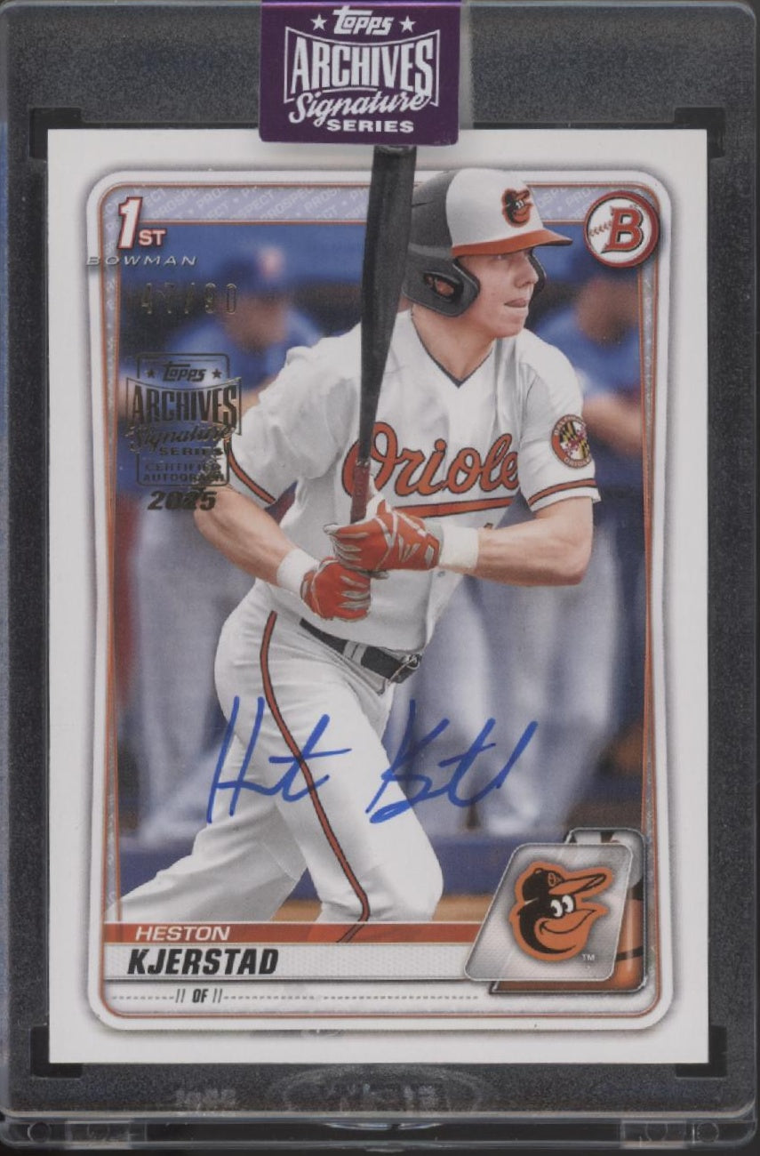 Heston Kjerstad 2025 Topps Archives Signature Series Auto 47/90 #BD-122