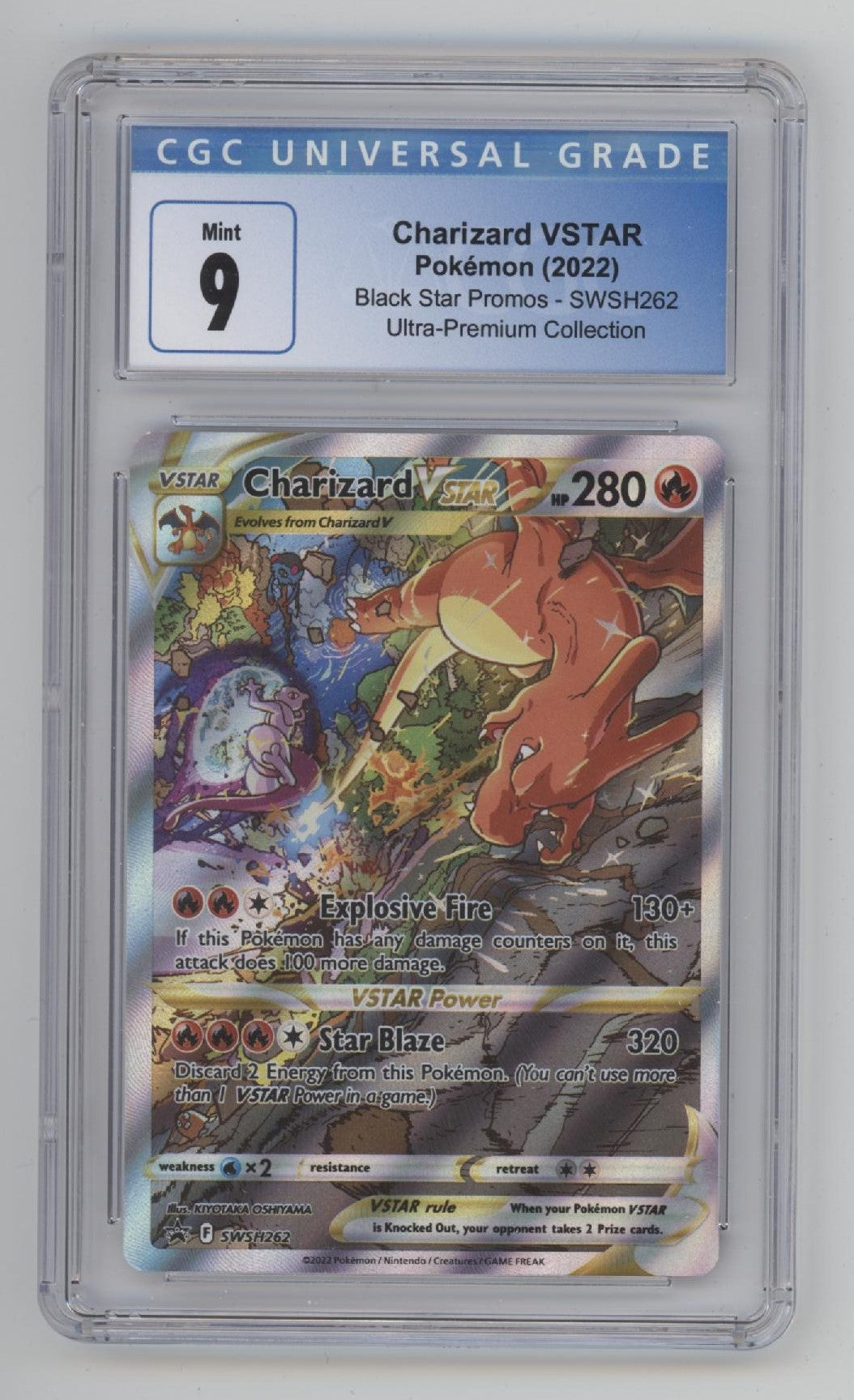 Charizard VSTAR Pokemon Ultra Premium Collection Black Star Promo #SWSH262 CGC 9
