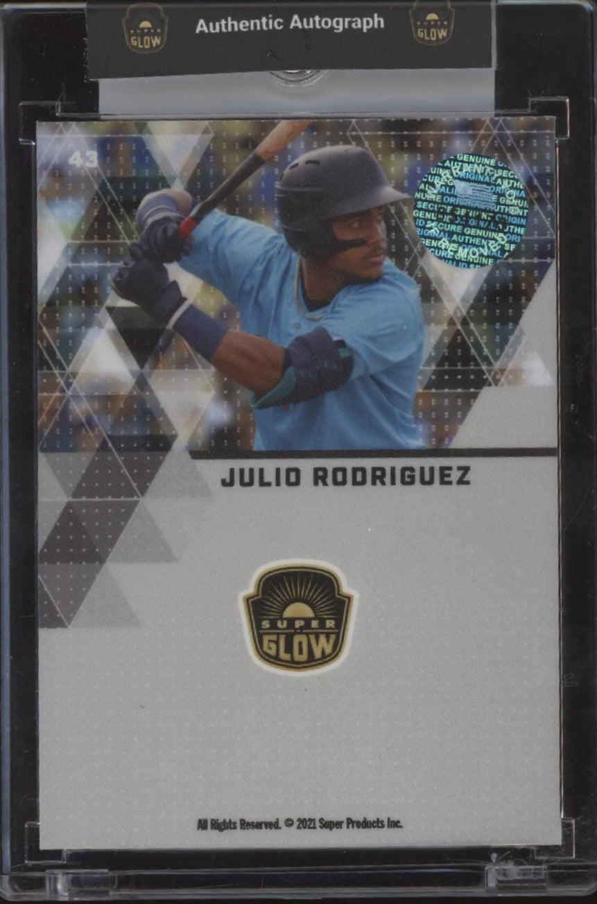 Julio Rodriguez 2021 Super Products Super Glow Auto #43