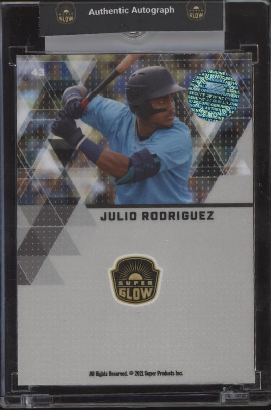 Julio Rodriguez 2021 Super Products Super Glow Auto #43