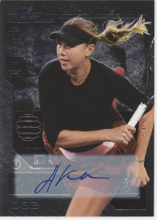 Amanda Anisimova 2023 Skybox Metal Universe Champions RC Auto #082