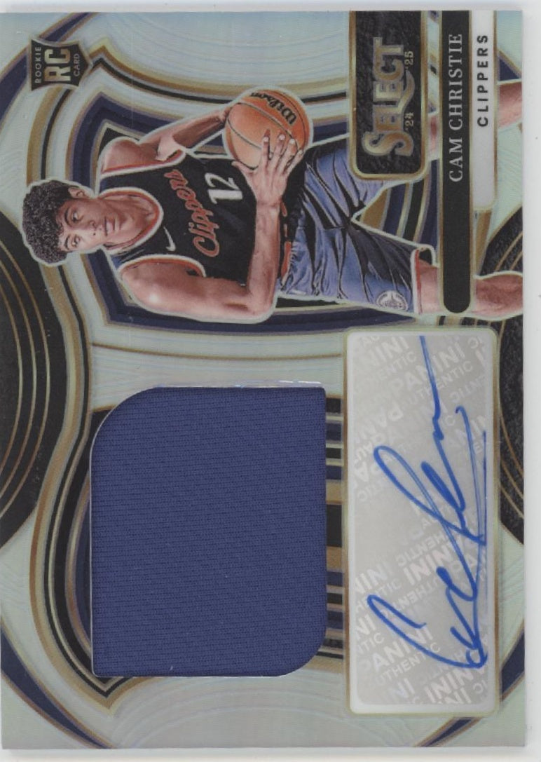 Cam Christie 2024-25 Panini Select Prizm Swatch RC Auto 12/99 #JRS-CHR