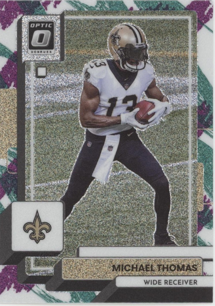 Michael Thomas 2022 Panini Donruss Optic Jazz Prizm #142